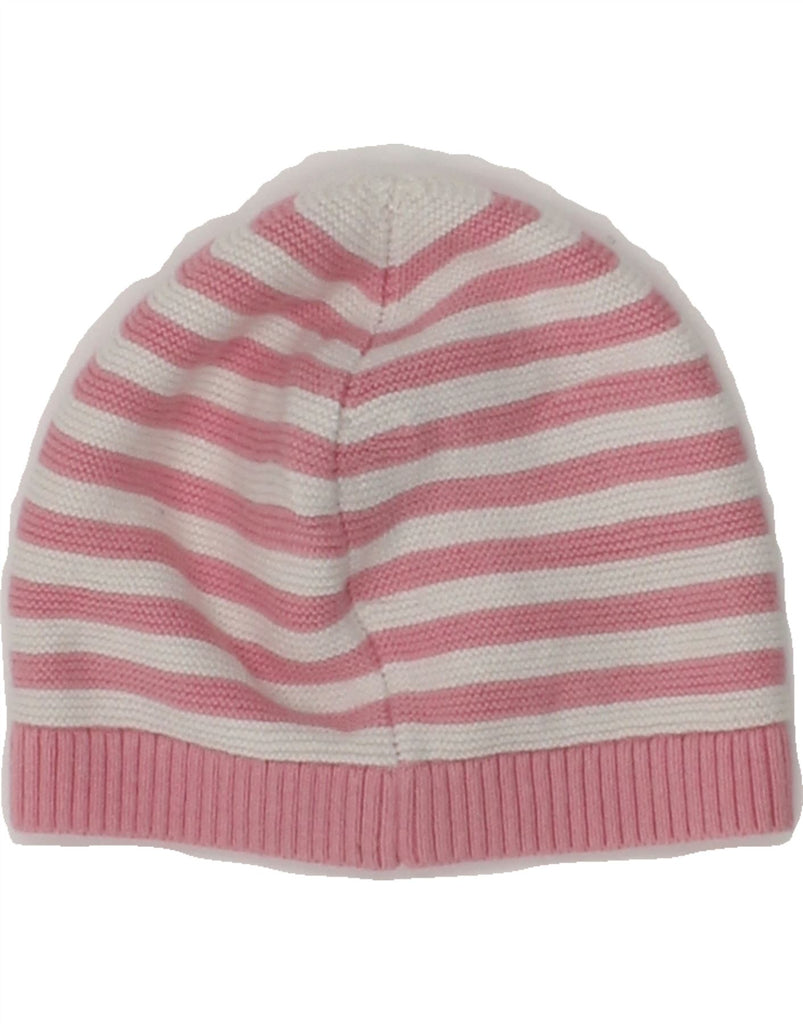 TOMMY HILFIGER Baby Girls Beanie Hat 0-3 Months Pink Striped Vintage Tommy Hilfiger and Second-Hand Tommy Hilfiger from Messina Hembry 