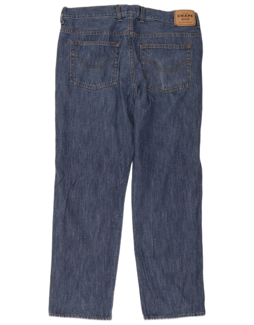 Chaps Herren Straight Jeans W36 L30 Blaue Baumwolle