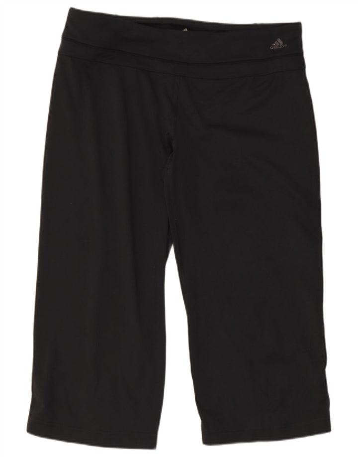 Adidas Damen Climalite Leggings UK 14 Mittelgraues Polyester