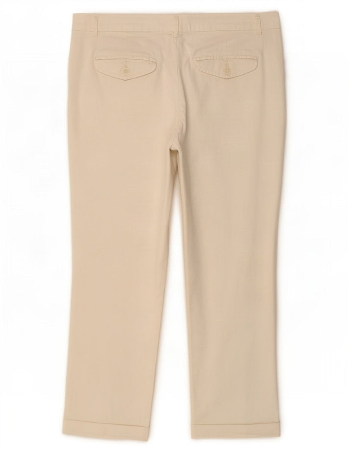 Benetton Gerade geschnittene Damenhose W32 L25 Weiß