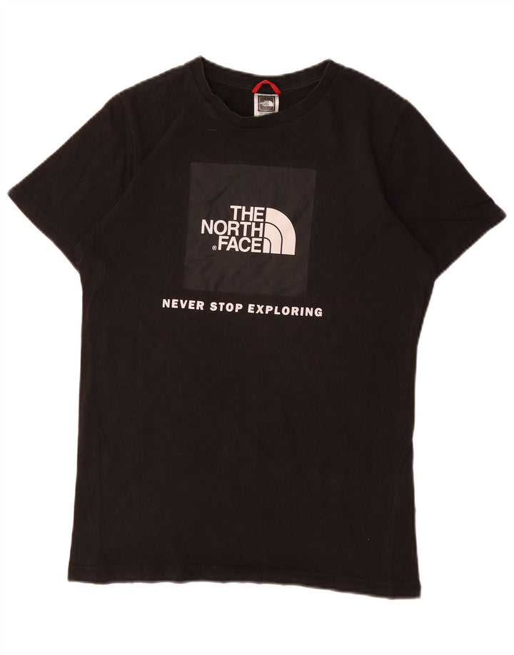 THE NORTH FACE Jungen-T-Shirt mit Grafik, 14–15 Jahre, XL, schwarze Baumwolle