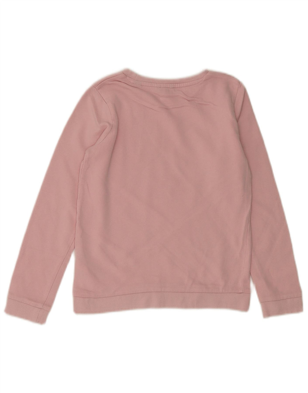 GUESS Girls Graphic Sweatshirt Jumper 9-10 Years Pink