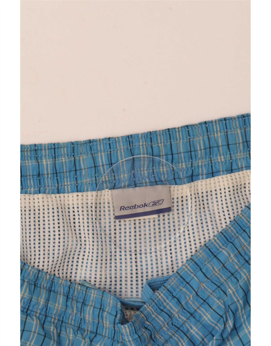 Reebok Herren Badeshorts, groß, blau kariert
