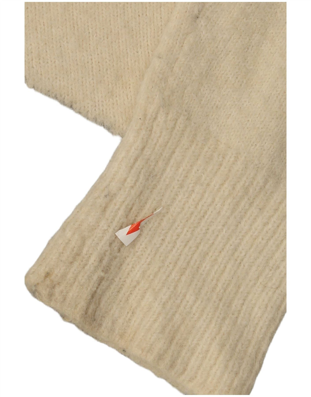Rollkragenpullover für Damen von Zara, Gr. 14, Medium, gebrochenes Weiß, Farbblock
