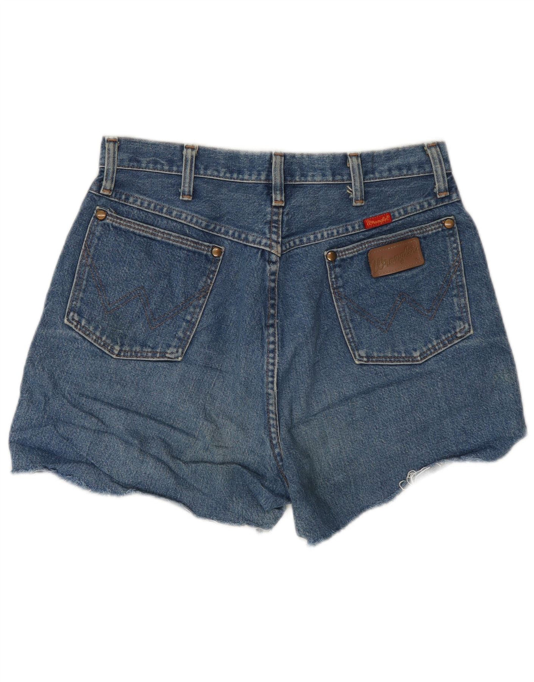 Wrangler Damen Jeansshorts W30 mittelblaue Baumwolle