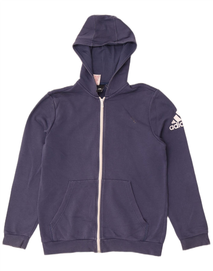 Adidas Herren Zip Hoodie Pullover Small Blau