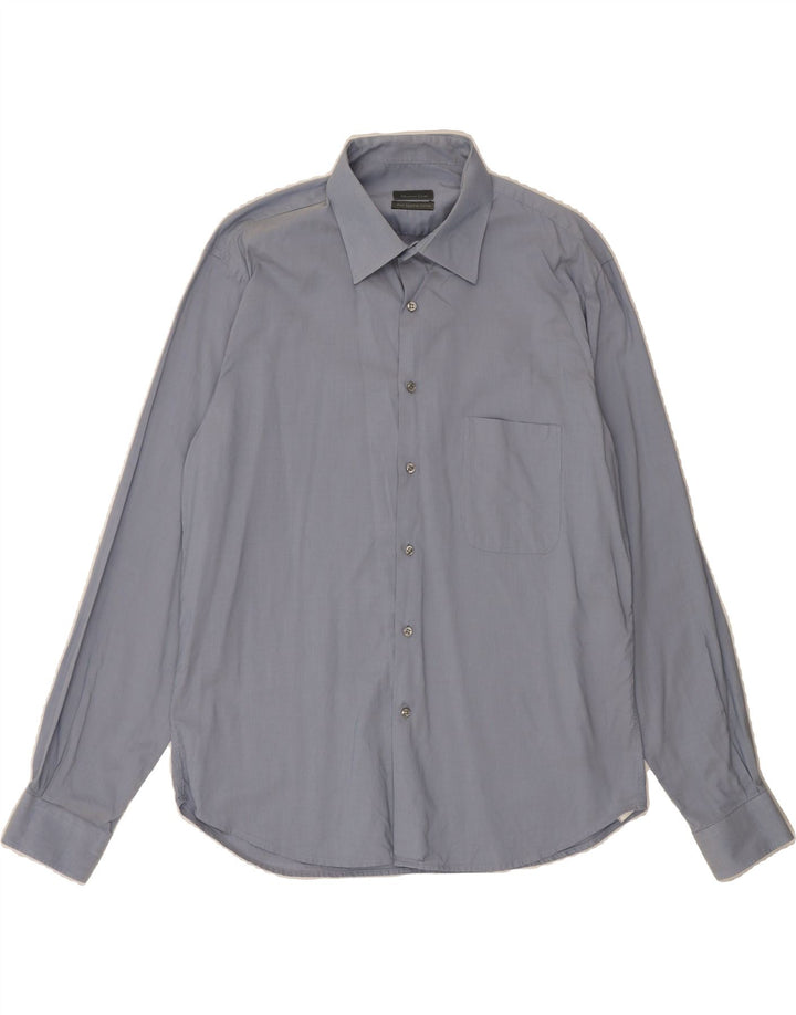 MASSIMO DUTTI Mens Shirt UK 46 XL Blue Cotton Vintage Massimo Dutti and Second-Hand Massimo Dutti from Messina Hembry 