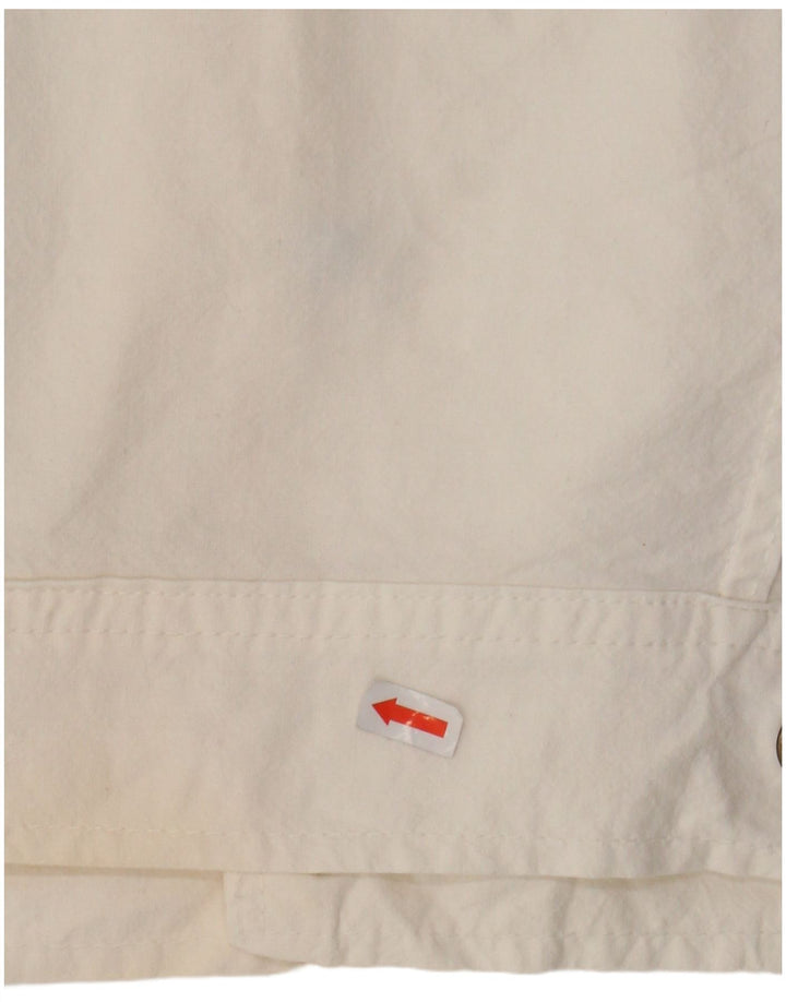 RIFLE Mens Utility Gilet IT 50 Large White Cotton