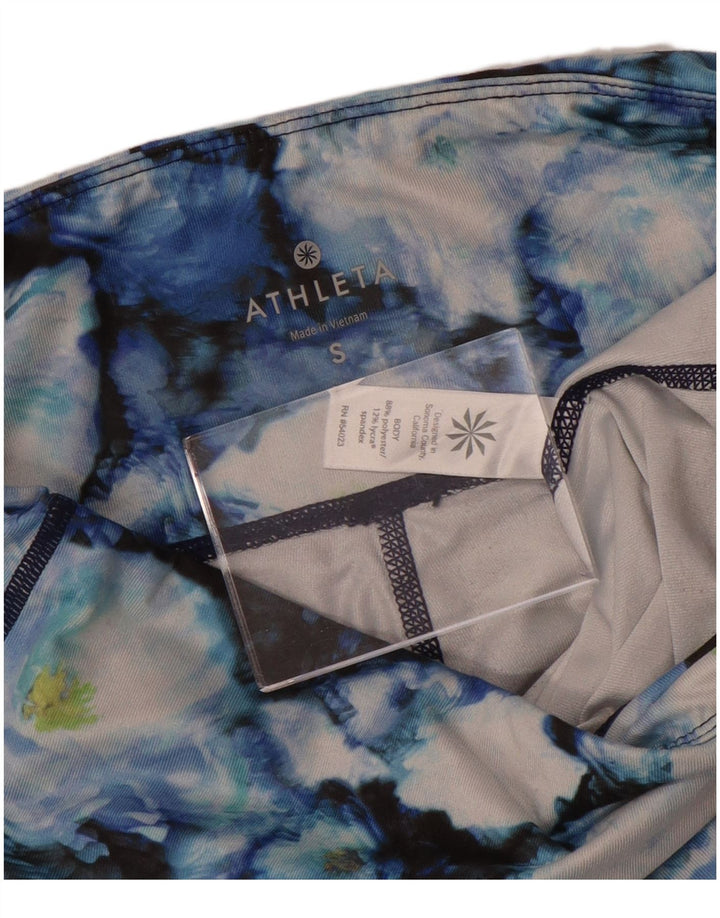 Athleta Damen-Leggings, UK 10, Größe S, mehrfarbig, Blumenmuster, Polyester