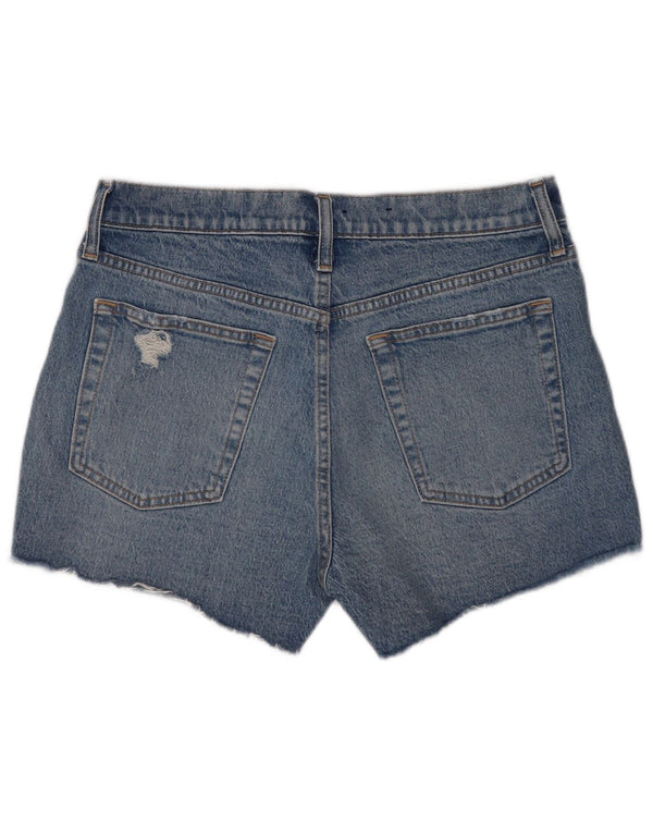 Gap Distressed Denim-Shorts für Damen, W30, mittelblaue Baumwolle