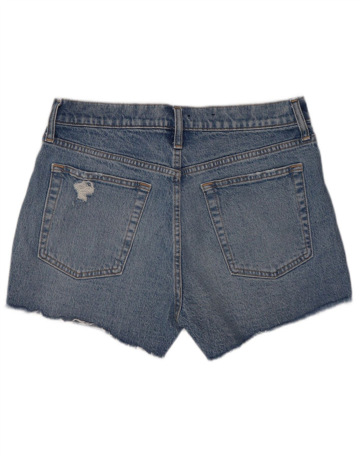 Gap Distressed Denim-Shorts für Damen, W30, mittelblaue Baumwolle