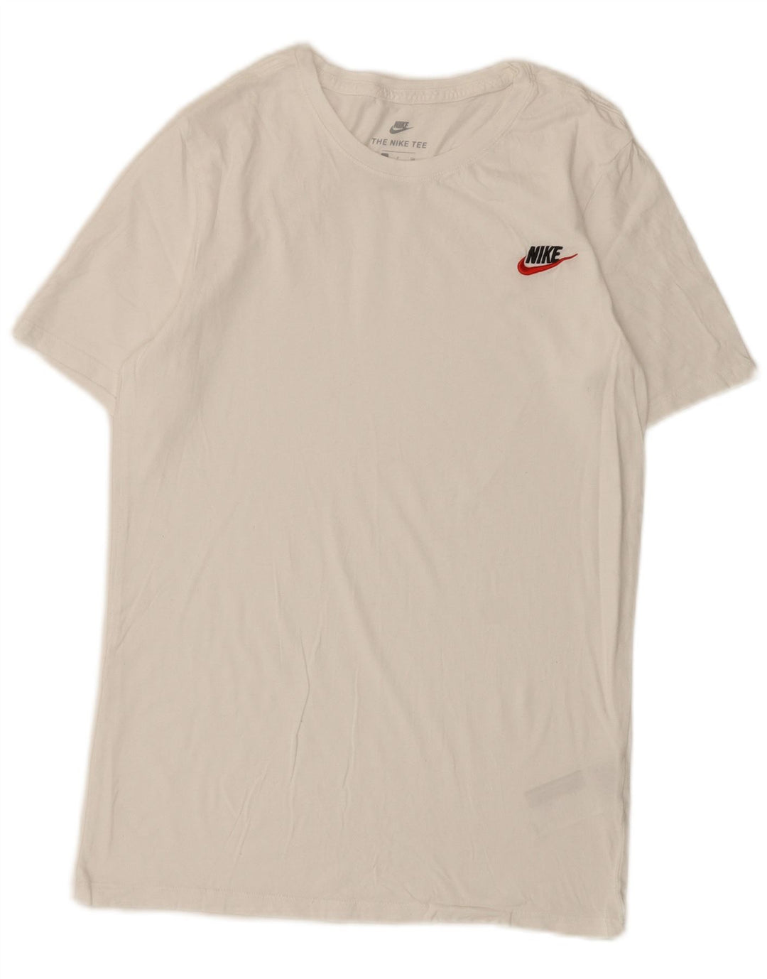Nike Herren Athletic Cut T-Shirt Top Small aus weißer Baumwolle