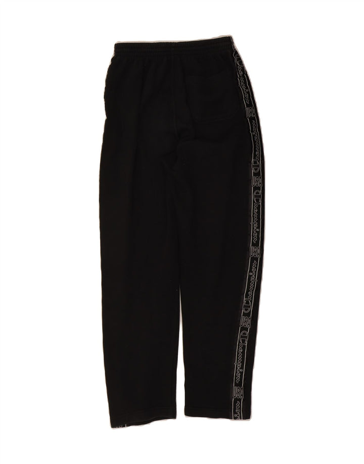 CHAMPION Mens Graphic Tracksuit Trousers XS  Black Vintage Champion and Second-Hand Champion from Messina Hembry 