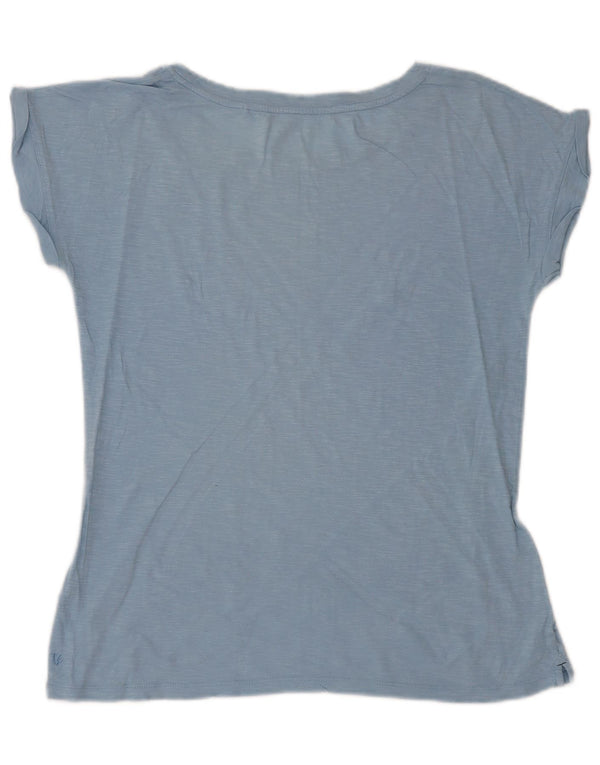 Fat Face übergroßes T-Shirt-Oberteil für Damen, UK 10, Größe S, Blau, Baumwolle
