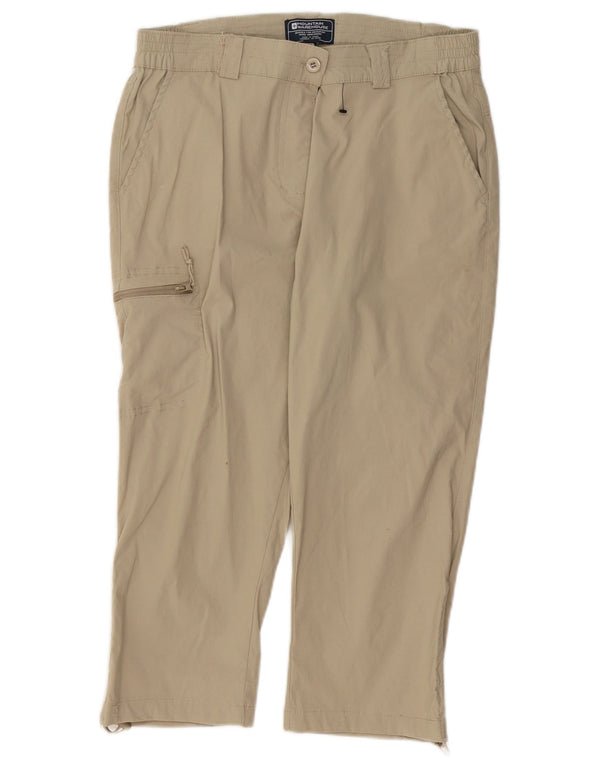 Mountain Warehouse Cargo-Capri-Hose für Damen, UK 12, M, W30, L19, Beige