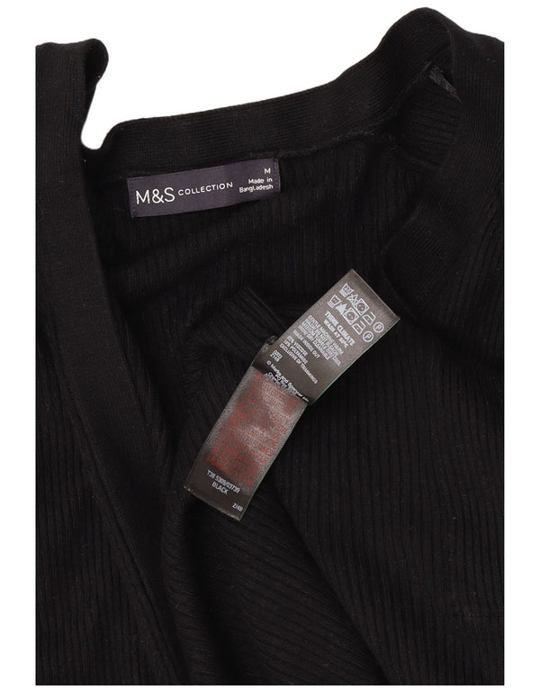 Marks & Spencer Damen-Strickjacke in Übergröße, offen, Gr. 14, mittelschwarz