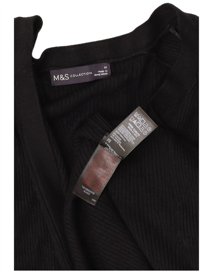 Marks & Spencer Damen-Strickjacke in Übergröße, offen, Gr. 14, mittelschwarz