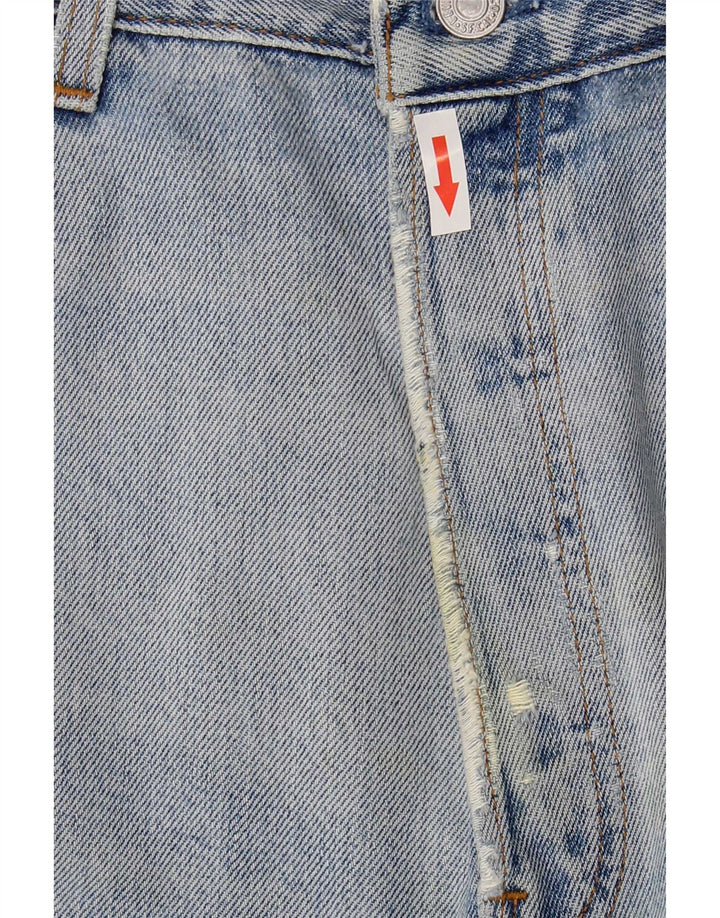 Levi's Herren 501 Distressed Straight Jeans W36 L28 Blaue Baumwolle