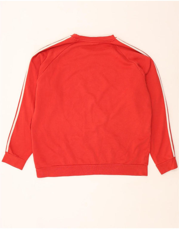 ADIDAS Herren Sweatshirt Pullover XL Rot Baumwolle