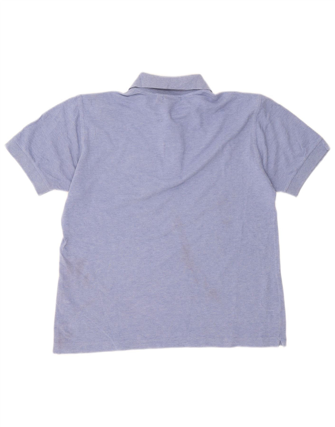 Navigare Herren-Poloshirt aus mittelblauer Baumwolle