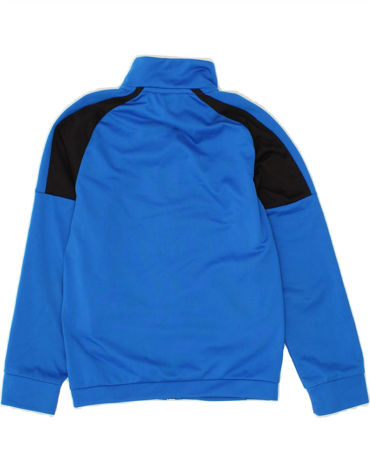 PUMA Boys Tracksuit Top Jacket 7-8 Years Blue Colourblock Polyester Vintage Puma and Second-Hand Puma from Messina Hembry 