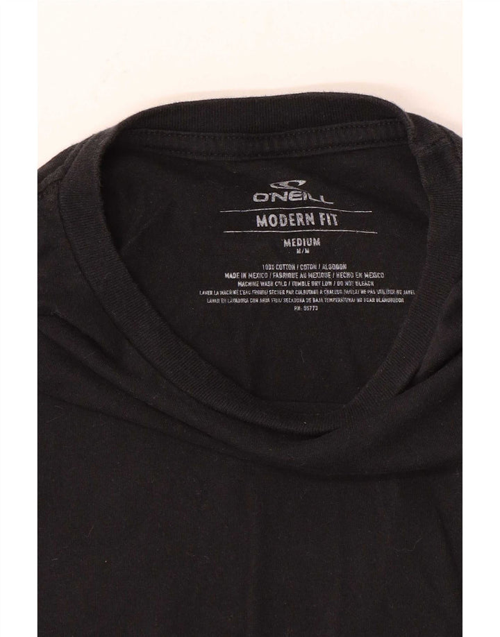 O'Neill Herren Modern Fit Graphic T-Shirt Top aus mittelschwarzer Baumwolle