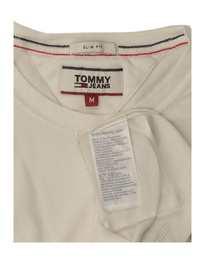 Tommy Hilfiger Herren Slim Fit Top Langarm Mittelweiß Baumwolle