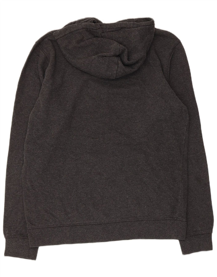 Quiksilver Herren-Kapuzenpullover mit Grafik, Größe L, aus grauer Baumwolle