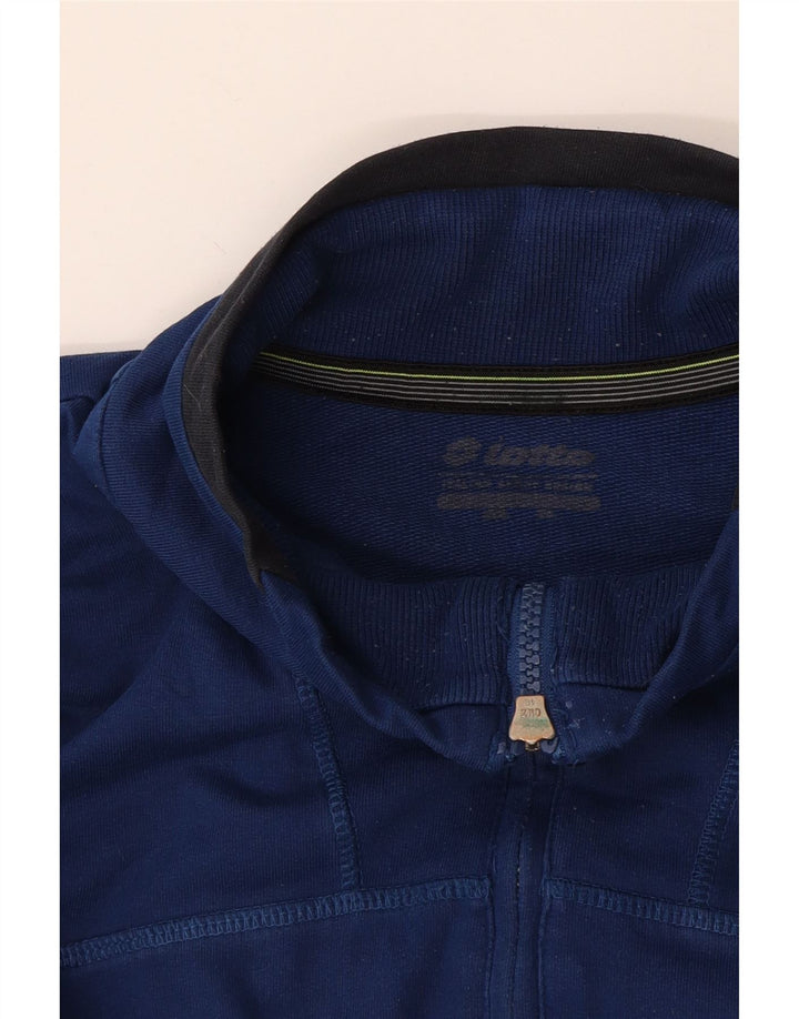 Lotto Herren-Trainingsanzug-Oberteil, Jacke, XL, Blau, Farbblock