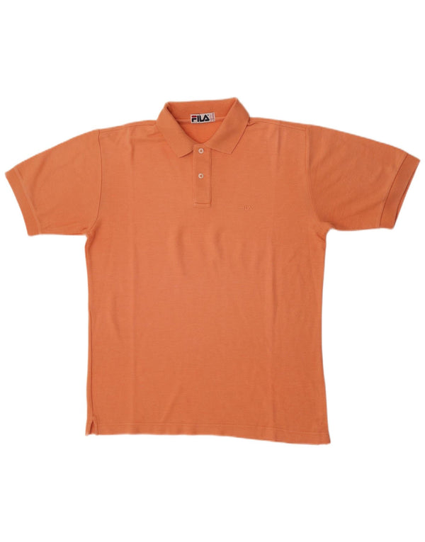Fila Herren Poloshirt IT 48 Medium Orange Baumwolle