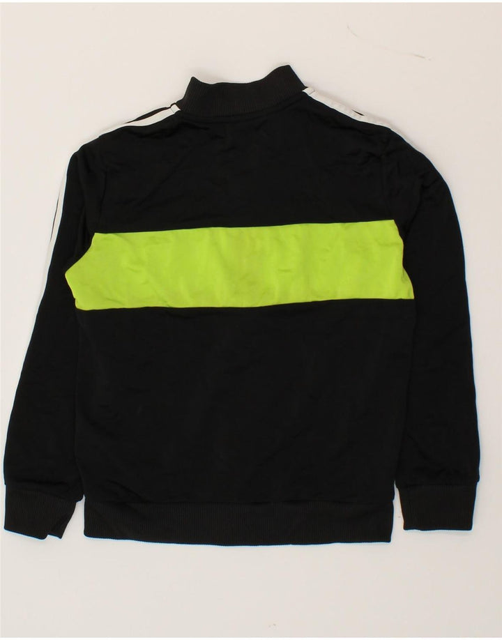 ADIDAS Boys Tracksuit Top Jacket 9-10 Years Black Colourblock Polyester Vintage Adidas and Second-Hand Adidas from Messina Hembry 