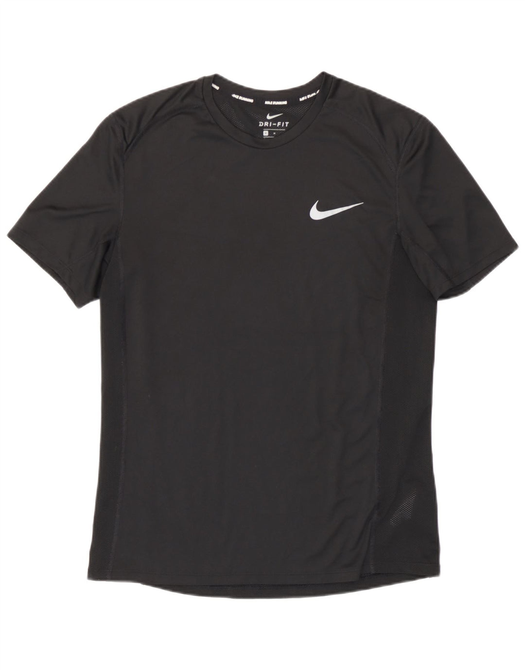 Nike Herren Dri Fit T-Shirt Top Medium Schwarz Polyester