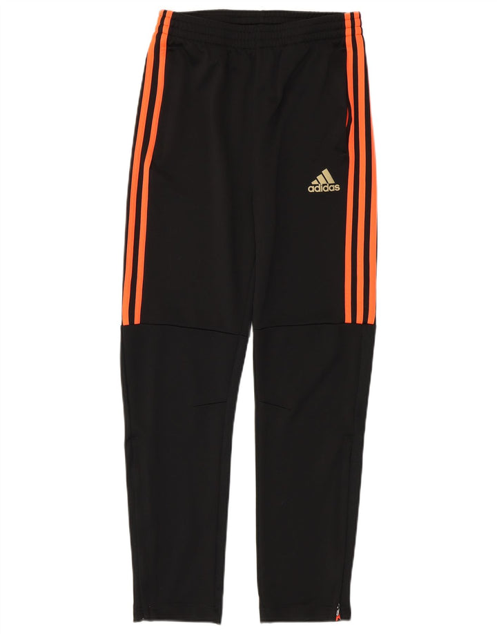 ADIDAS Jungen Climalite-Trainingshose, 13–14 Jahre, groß, schwarzes Polyester