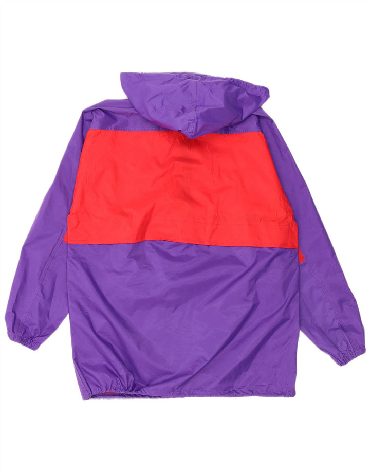 PUMA Herren Übergroße Kapuzen-Regenjacke UK 36 Klein Lila Farbblock