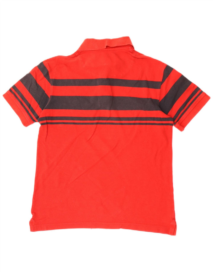 Timberland Herren-Poloshirt mit normaler Passform, mittelrot gestreift