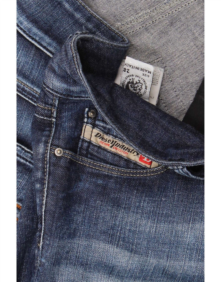 Diesel Damen Schlagjeans W28 L32 Blaue Baumwolle