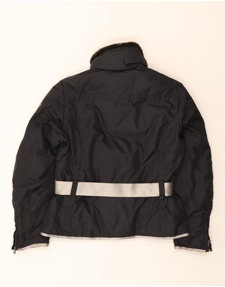 PEUTEREY Damen Utility-Jacke mit Kapuze IT 46 Large Schwarz Polyamid