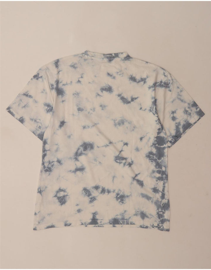 Pull & Bear Herren T-Shirt Top XS Weiße Batik-Baumwolle