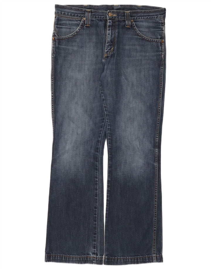 Wrangler Herren Dayton Bootcut Jeans W34 L32 Blaue Baumwolle