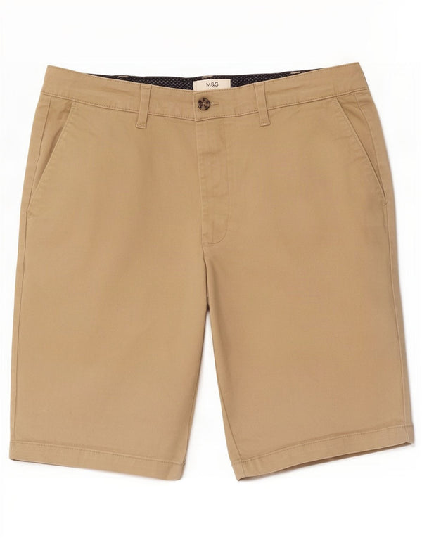 Marks & Spencer Herren Chinoshorts XL W38 Beige Baumwolle