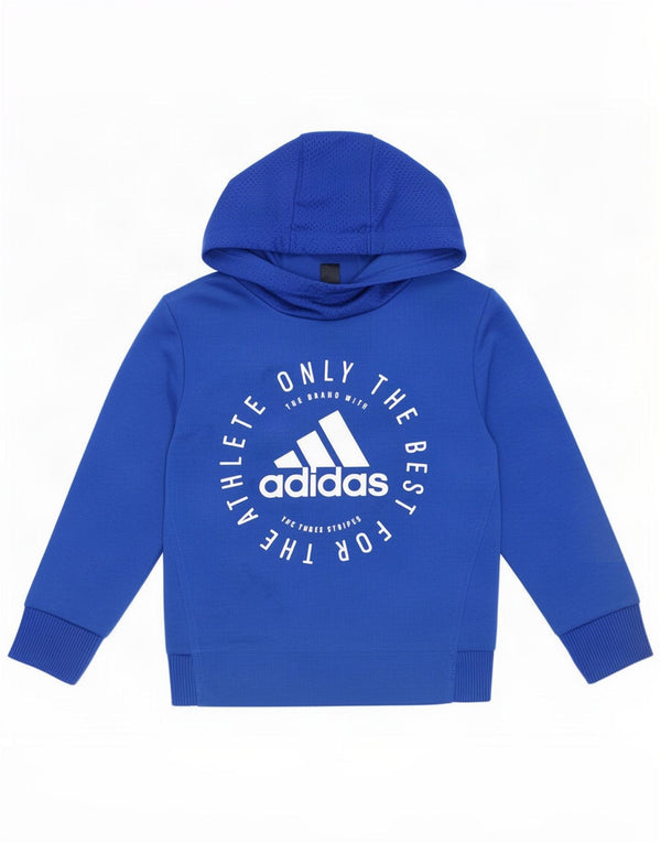Adidas Jungen Graphic Hoodie Pullover 5-6 Jahre Blau Polyester