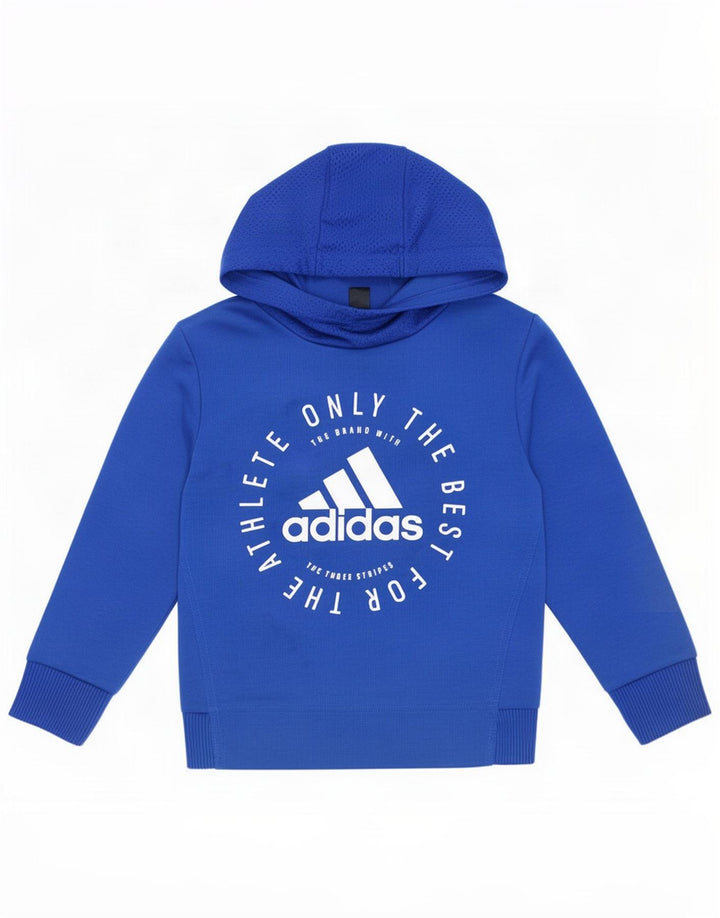 Adidas Jungen Graphic Hoodie Pullover 5-6 Jahre Blau Polyester