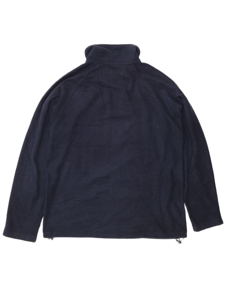 Kappa Herren-Fleecepullover mit Reißverschluss, Größe L, Marineblau
