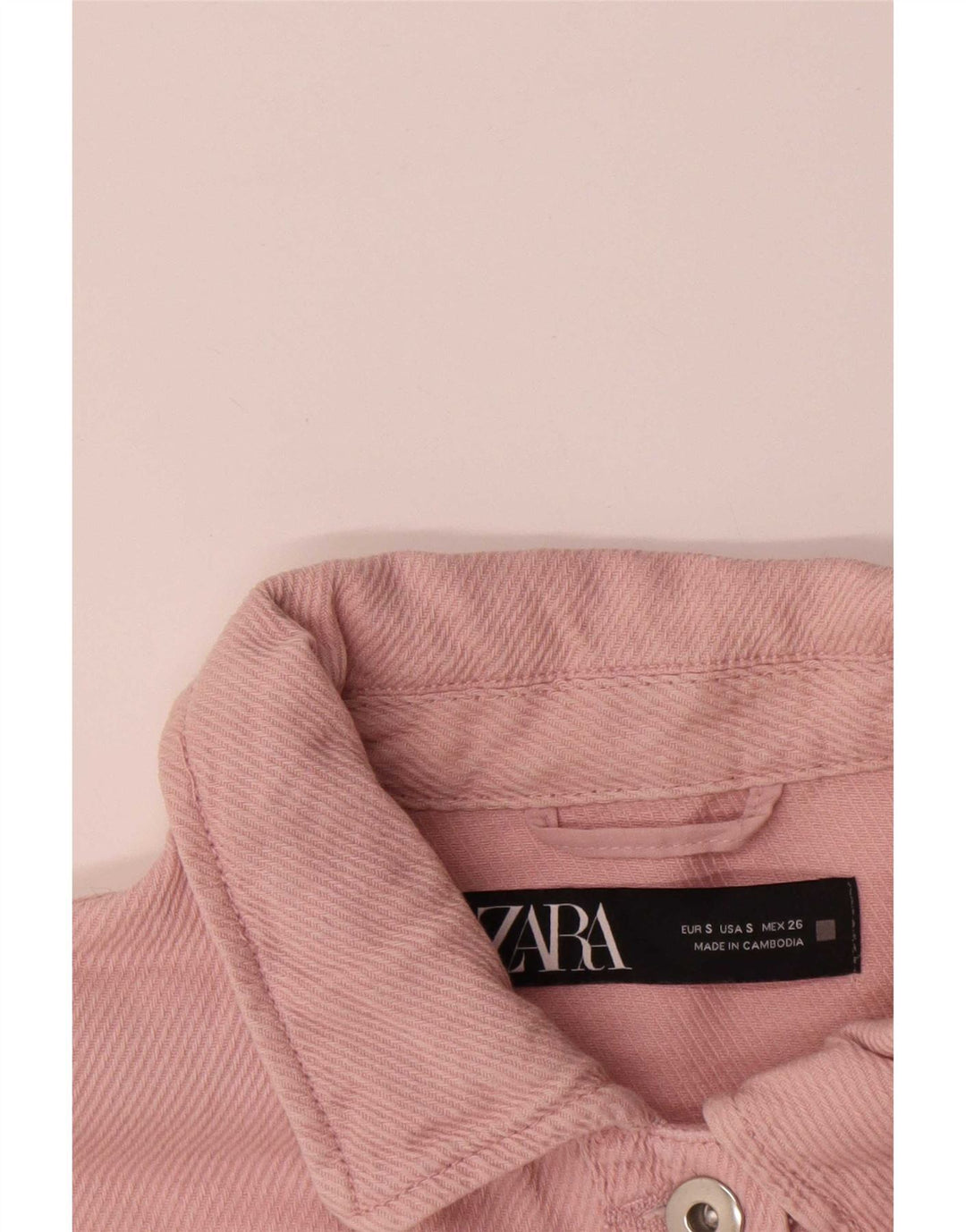 Zara Damen Übergroße Utility-Jacke UK 10 Small Pink