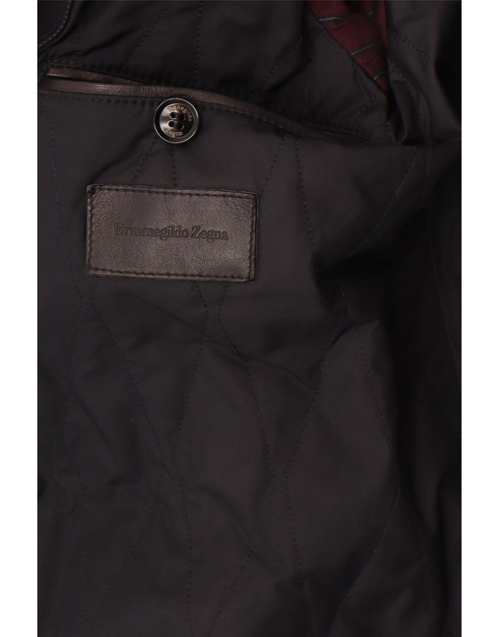 Ermenegildo Zegna Herren 2-Knopf-Blazerjacke IT 48 Medium Navy Blue Classi