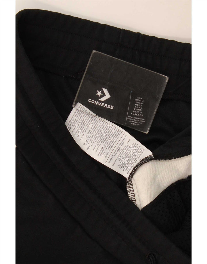 Converse Herren-Trainingshose, Jogginghose, Mittelschwarz, Farbblock-Polyester