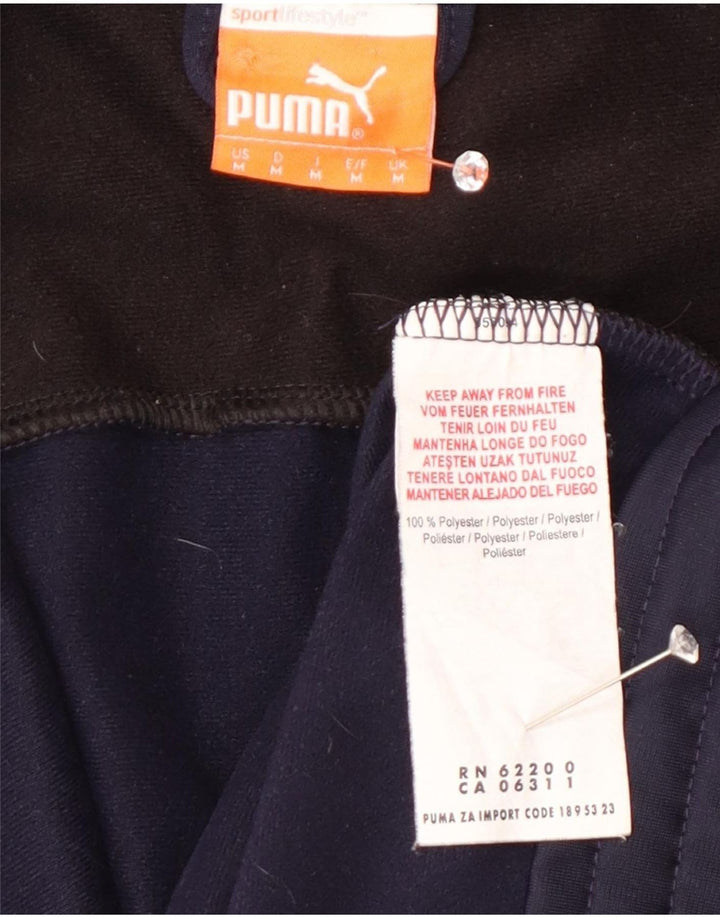 Puma Herren-Trainingsanzug-Top-Jacke, mittelgroß, Marineblau, Farbblock-Sport