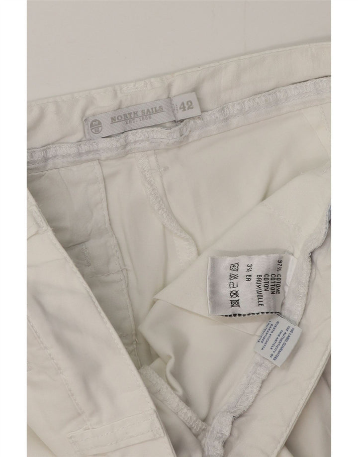 NORTH SAILS Gerade geschnittene Damenhose, EU 42, Größe L, W32, L24, Weiß