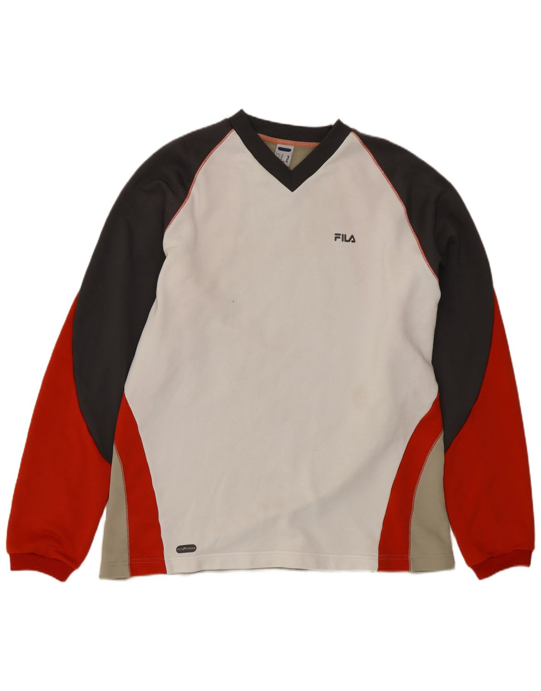 FILA Herren-Sweatshirt-Pullover XL, mehrfarbig, Colourblock-Polyester