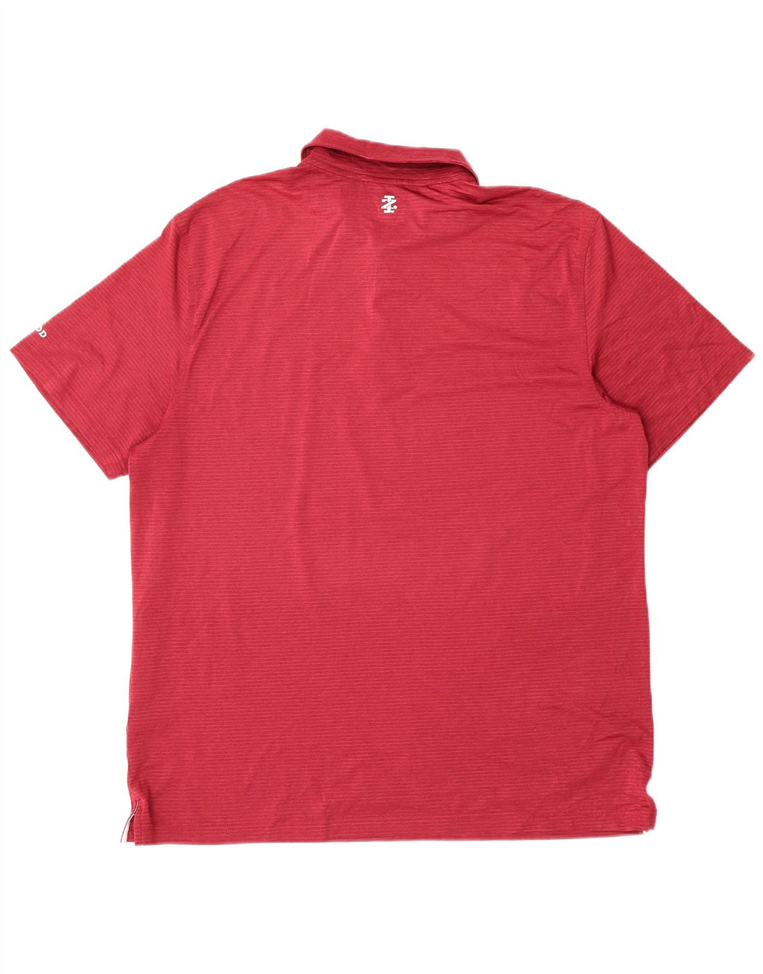 Izod Herren-Golf-Poloshirt, großes, rot gestreiftes Polyester